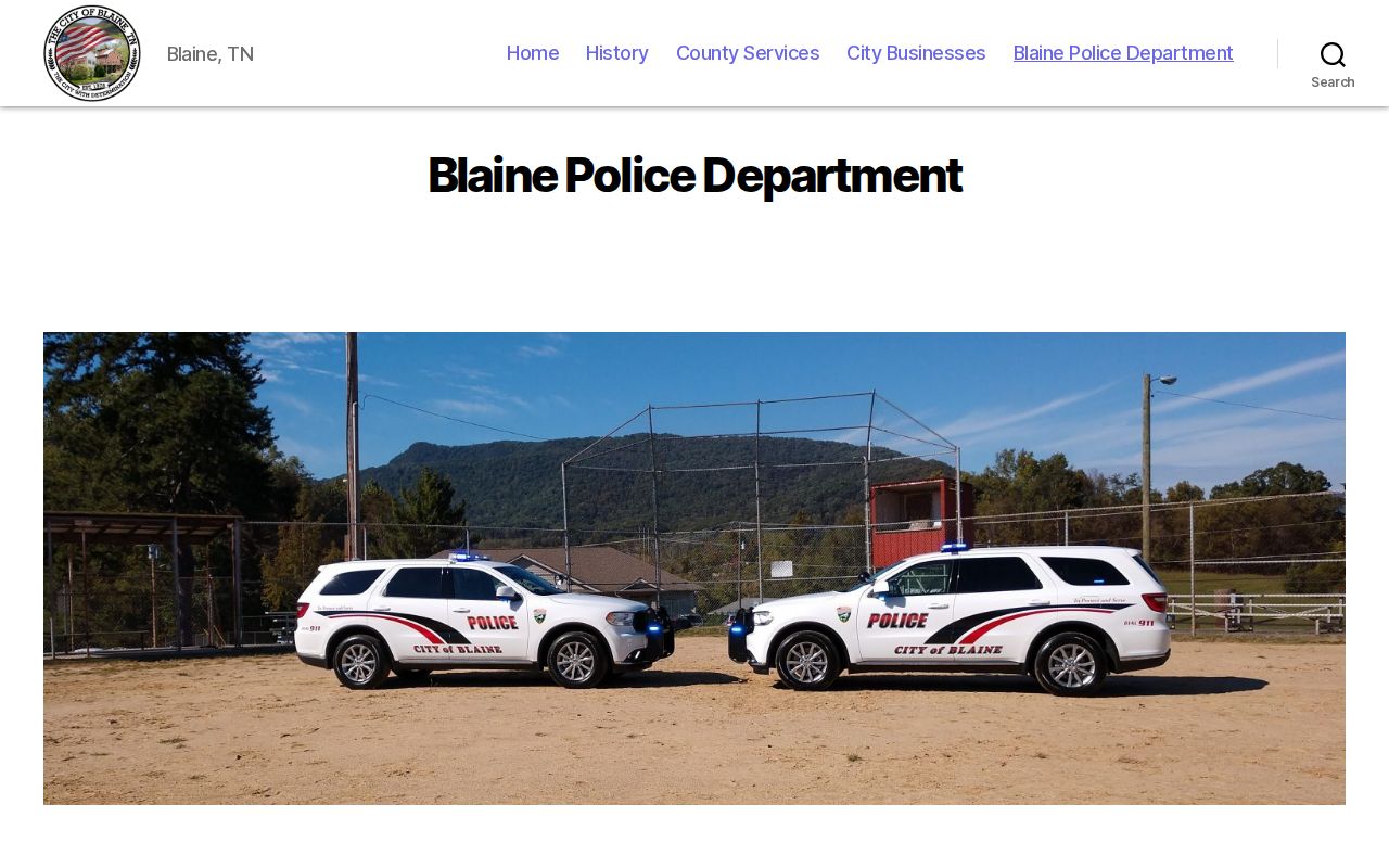 Blaine court records police payment notice