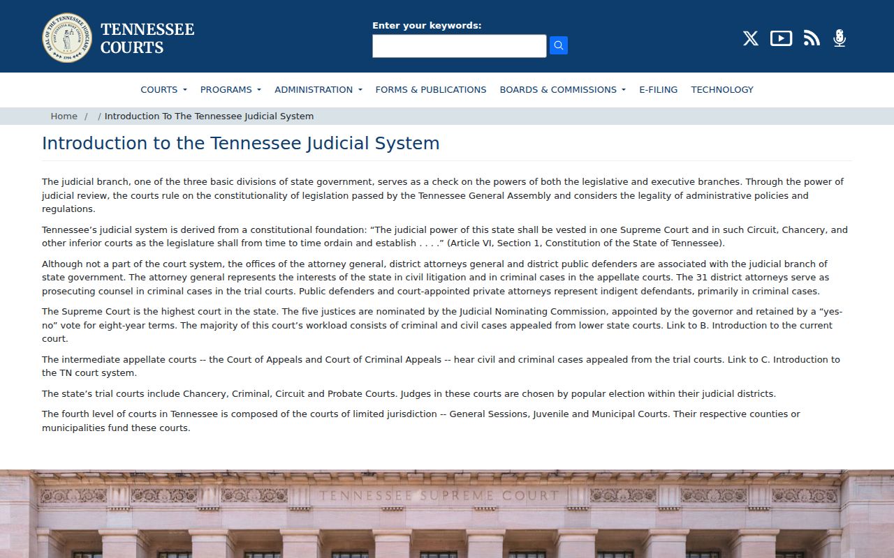 Grainger County court docket Tennessee court structure source